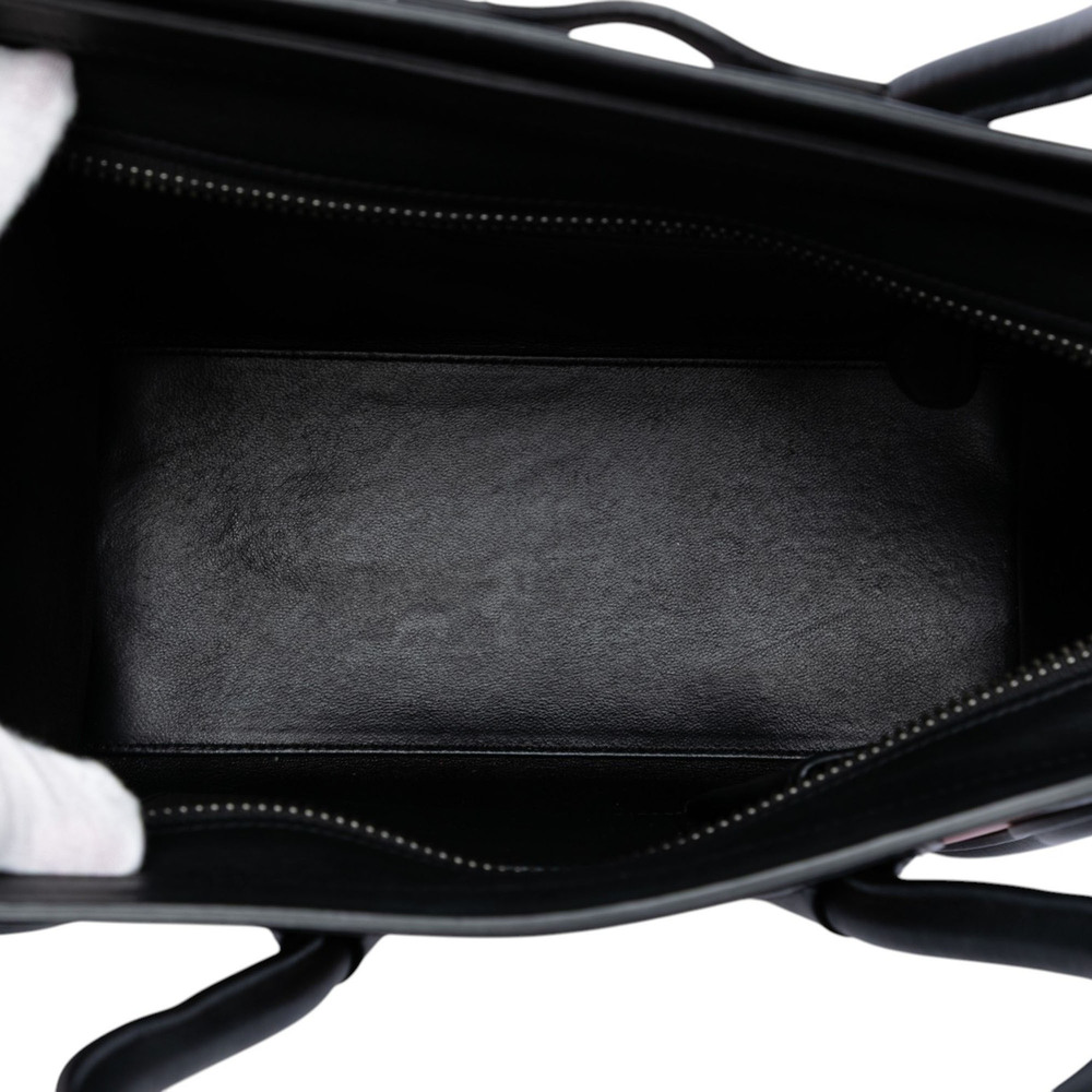 Pre-Loved Celine Micro Tricolor Leather Luggage Tote - Picture 4 of 7